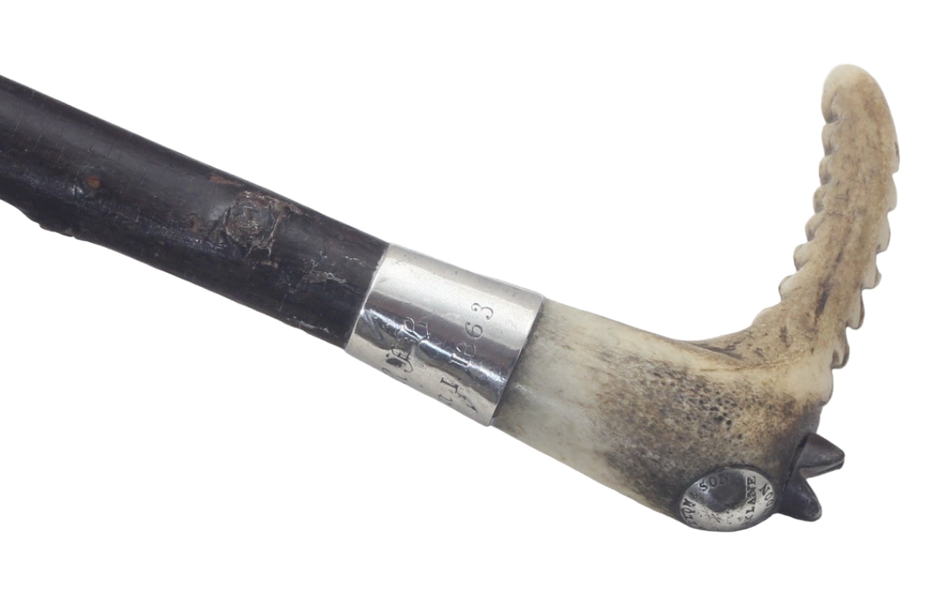 1863 Ladies Blackthorn Hunting Whip or Crop by Callow