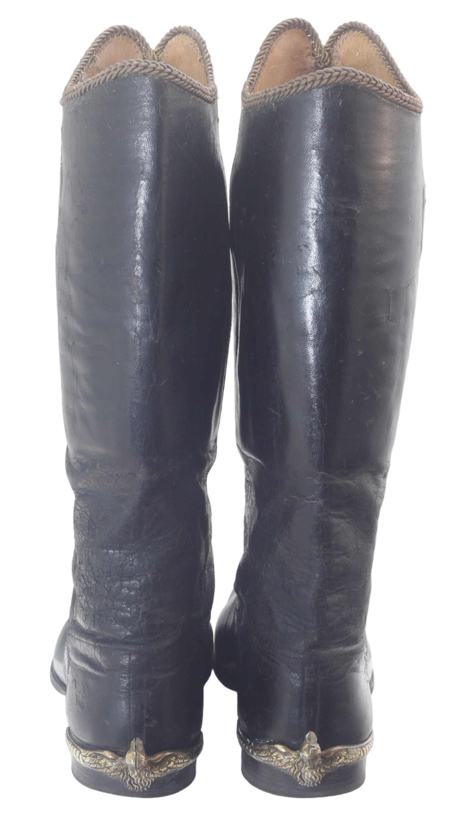 Antique Hussar Riding Boots with Eagle Spurs