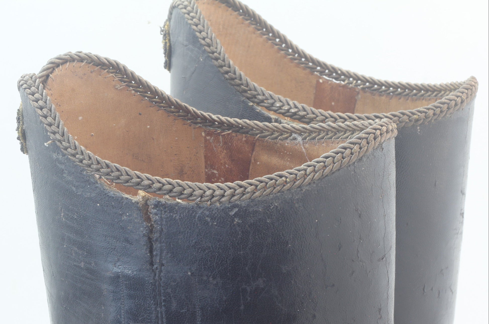 Antique Hussar Riding Boots with Eagle Spurs