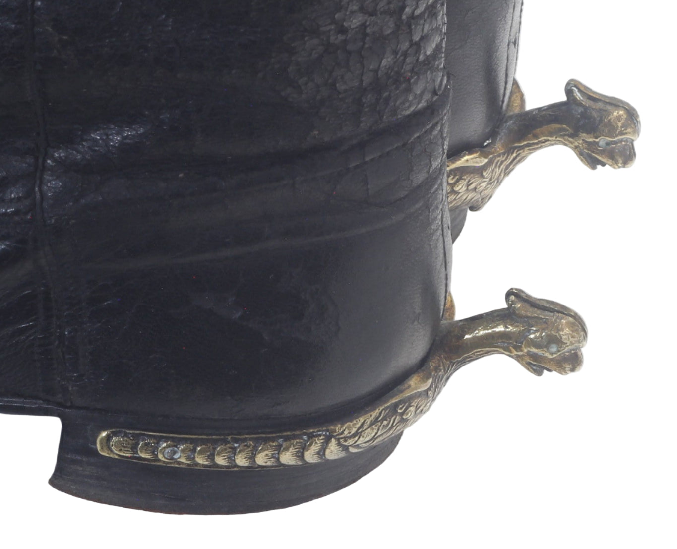 Antique Hussar Riding Boots with Eagle Spurs