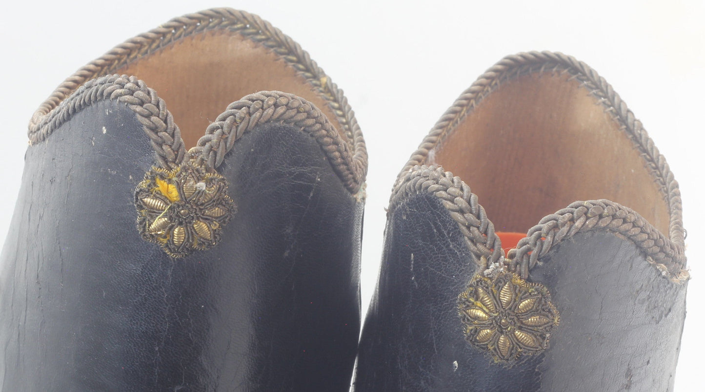 Antique Hussar Riding Boots with Eagle Spurs