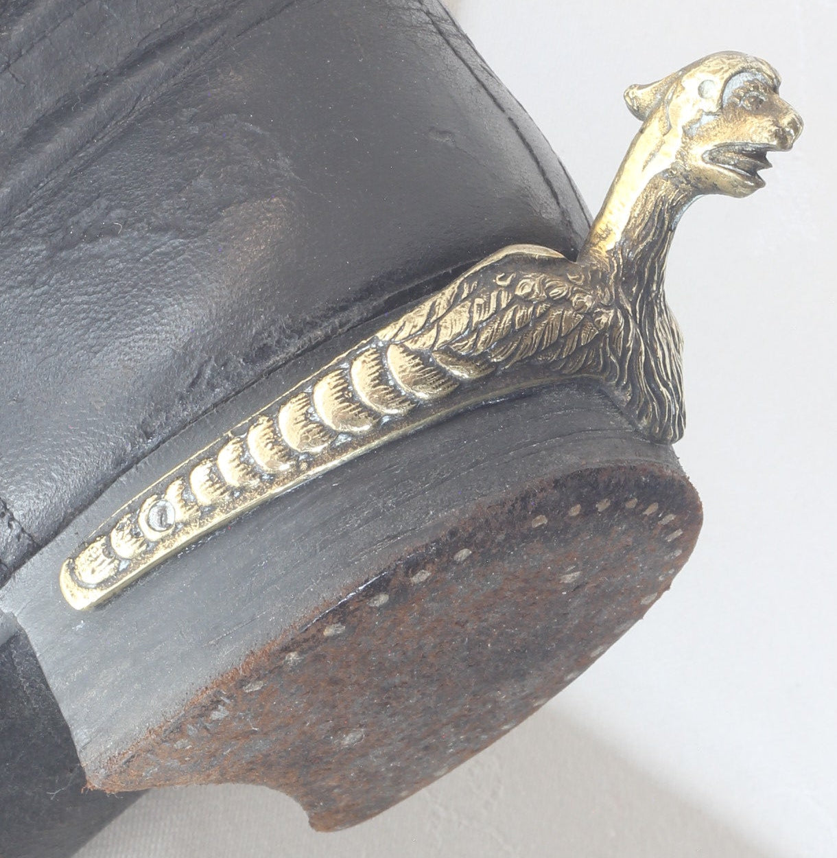 Antique Hussar Riding Boots with Eagle Spurs