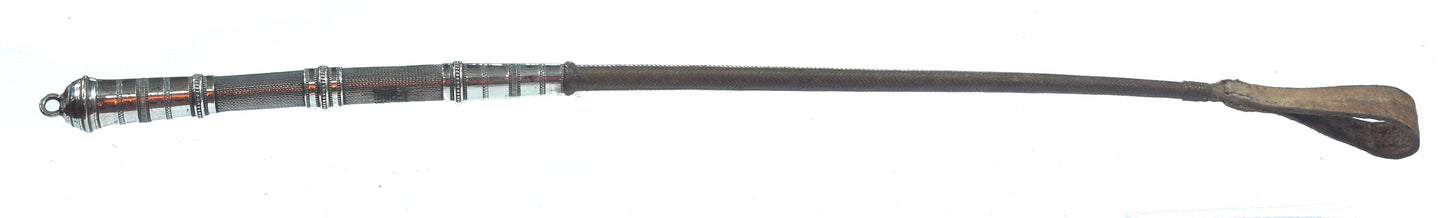 Braided Silver Middle Eastern Whip
