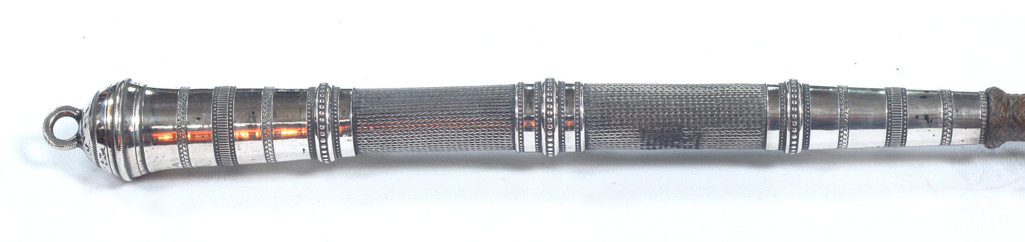 Braided Silver Middle Eastern Whip