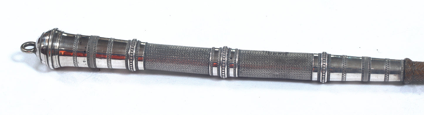 Braided Silver Middle Eastern Whip