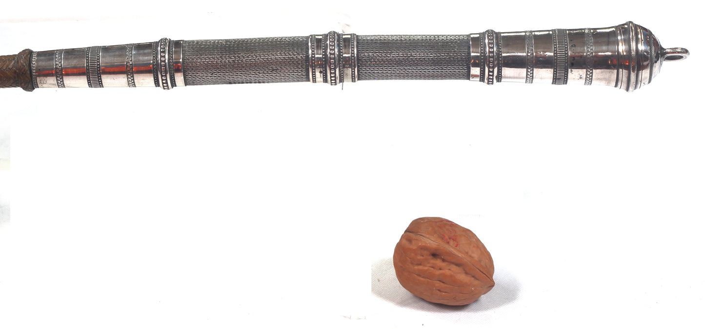 Braided Silver Middle Eastern Whip