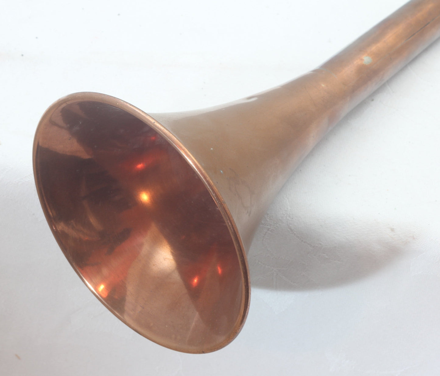Old Copper Coach or Post Horn in Two Pieces