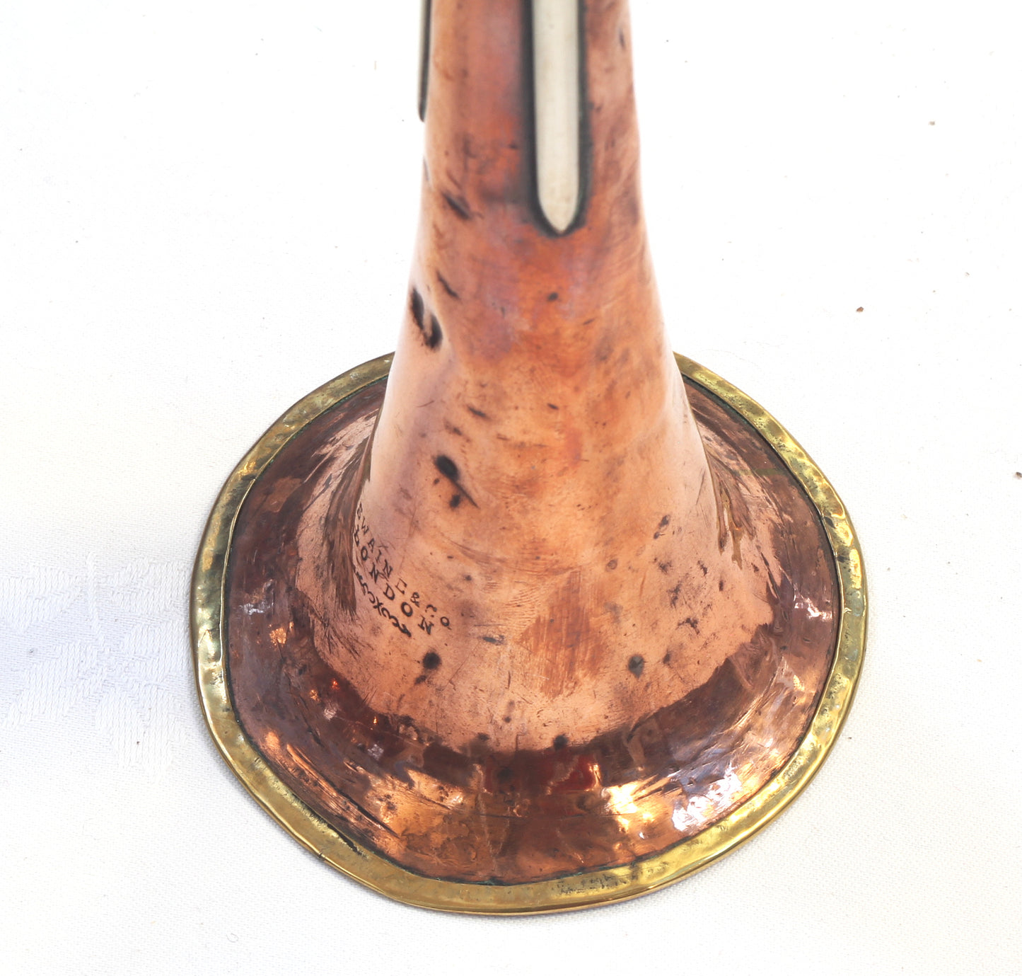Antique Swaine & Co Ribbed Coach Horn