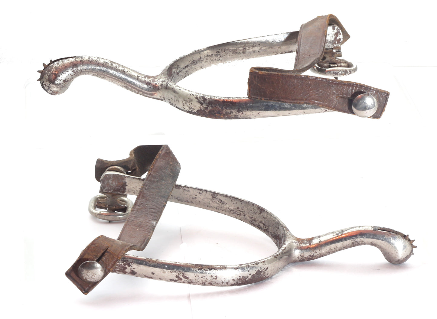 Pair of Heavy Swan Necked Spurs