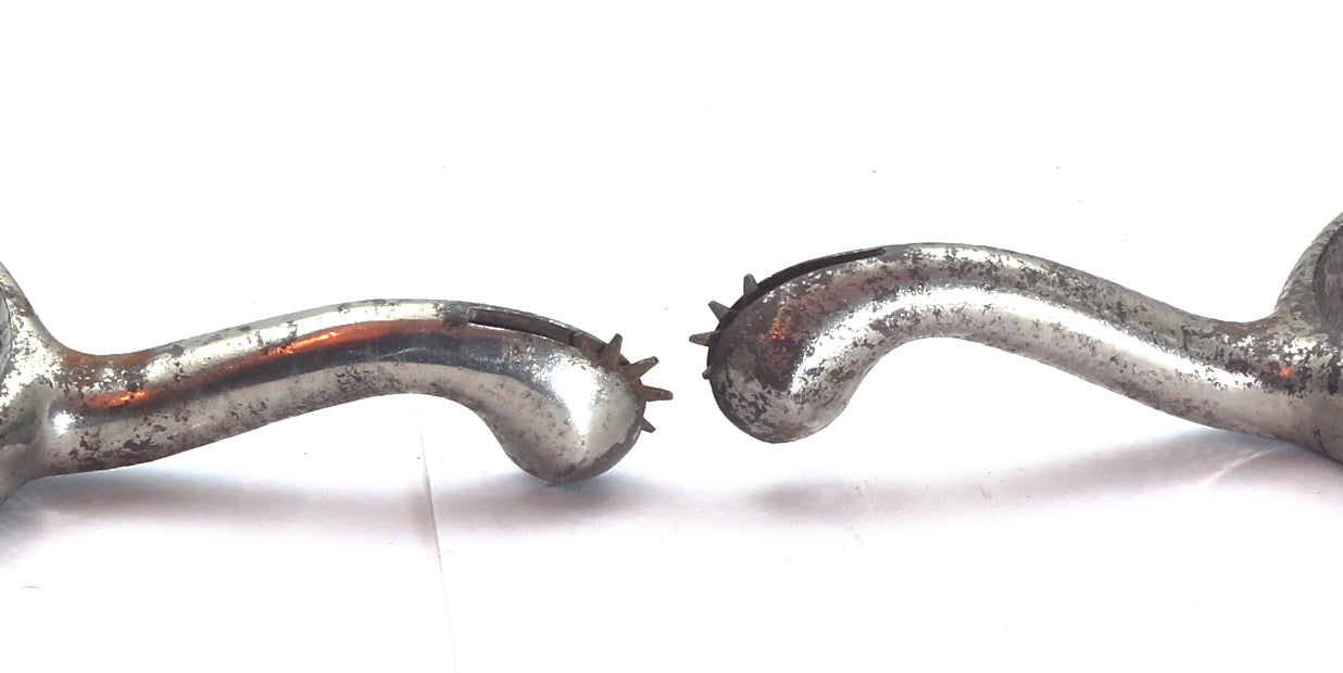 Pair of Heavy Swan Necked Spurs