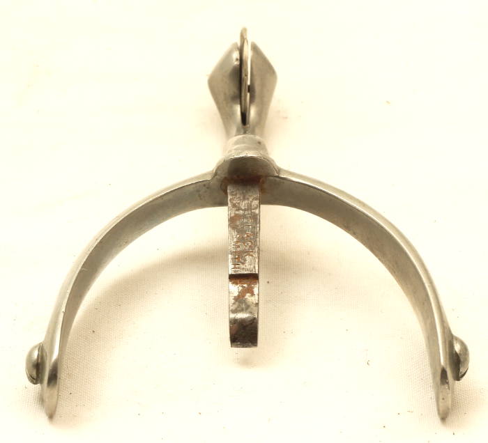 Pair of Swan Necked Box Spurs by Flack & Smith