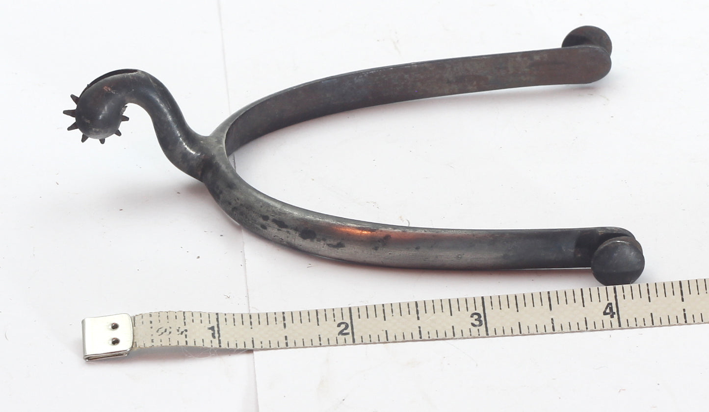 Pair of Antique Steel Spurs by Maxwell