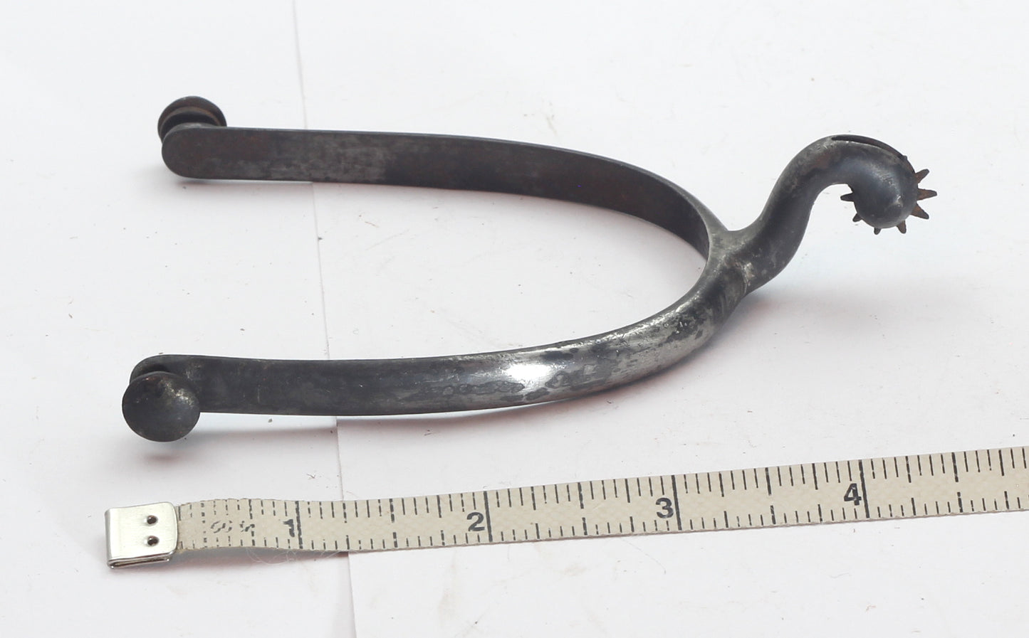 Pair of Antique Steel Spurs by Maxwell