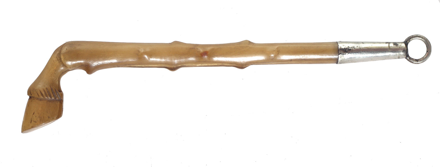 Carved Horn Hoof Shaped Whip