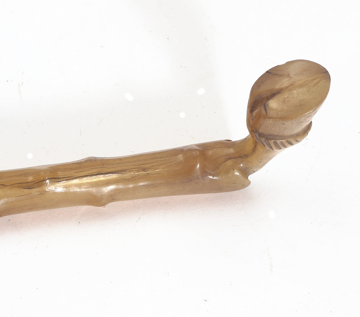 Carved Horn Hoof Shaped Whip