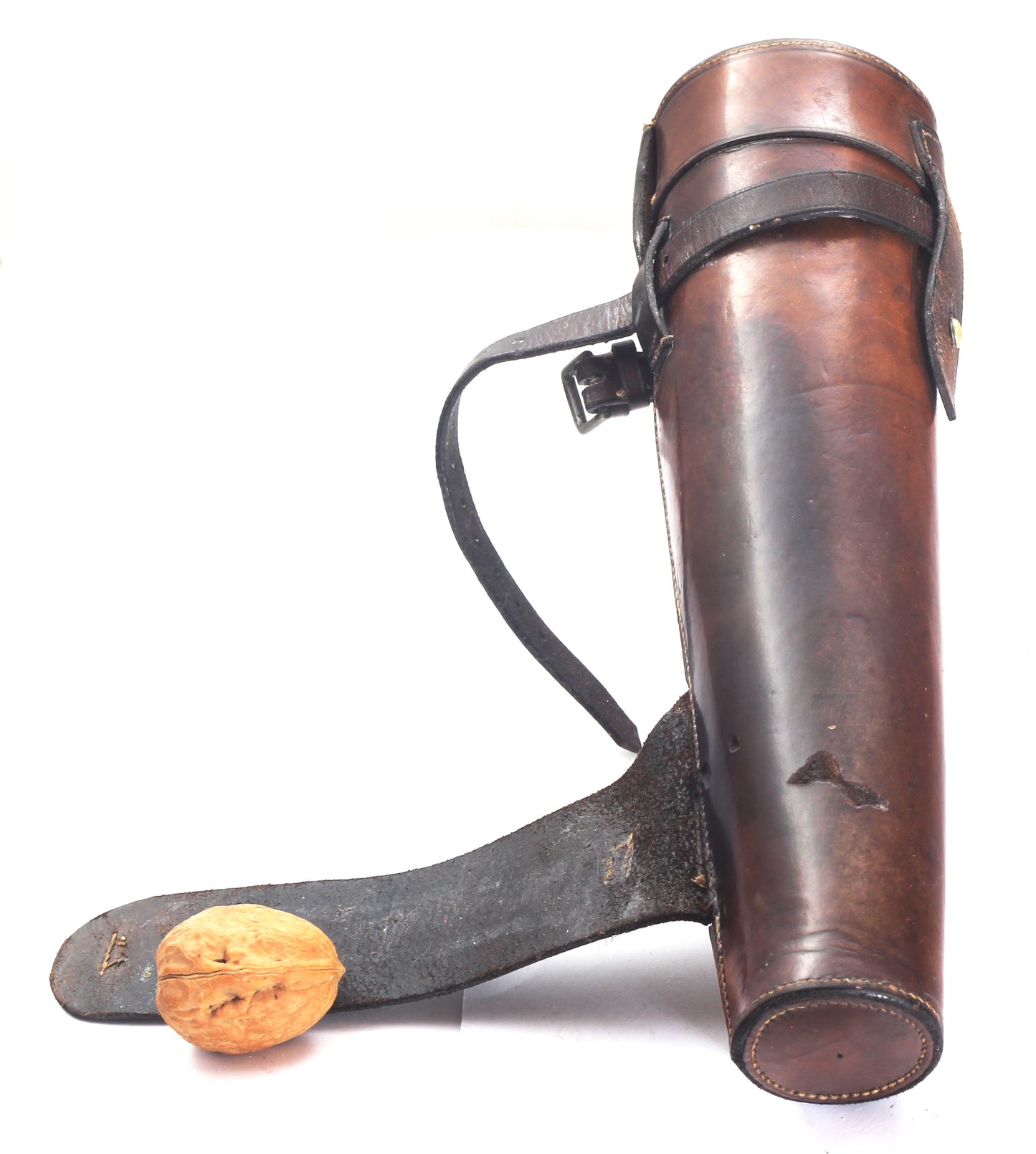 Early 20th Century Saddle Flask by John Yates (Flask195)