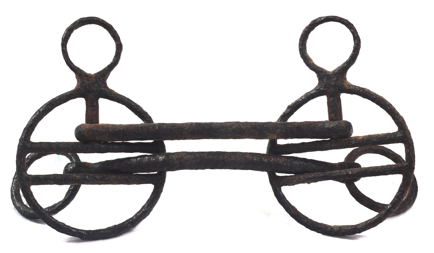 A 19th Century Double Mouth Steel Harness Bit