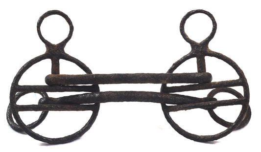 A 19th Century Double Mouth Steel Harness Bit