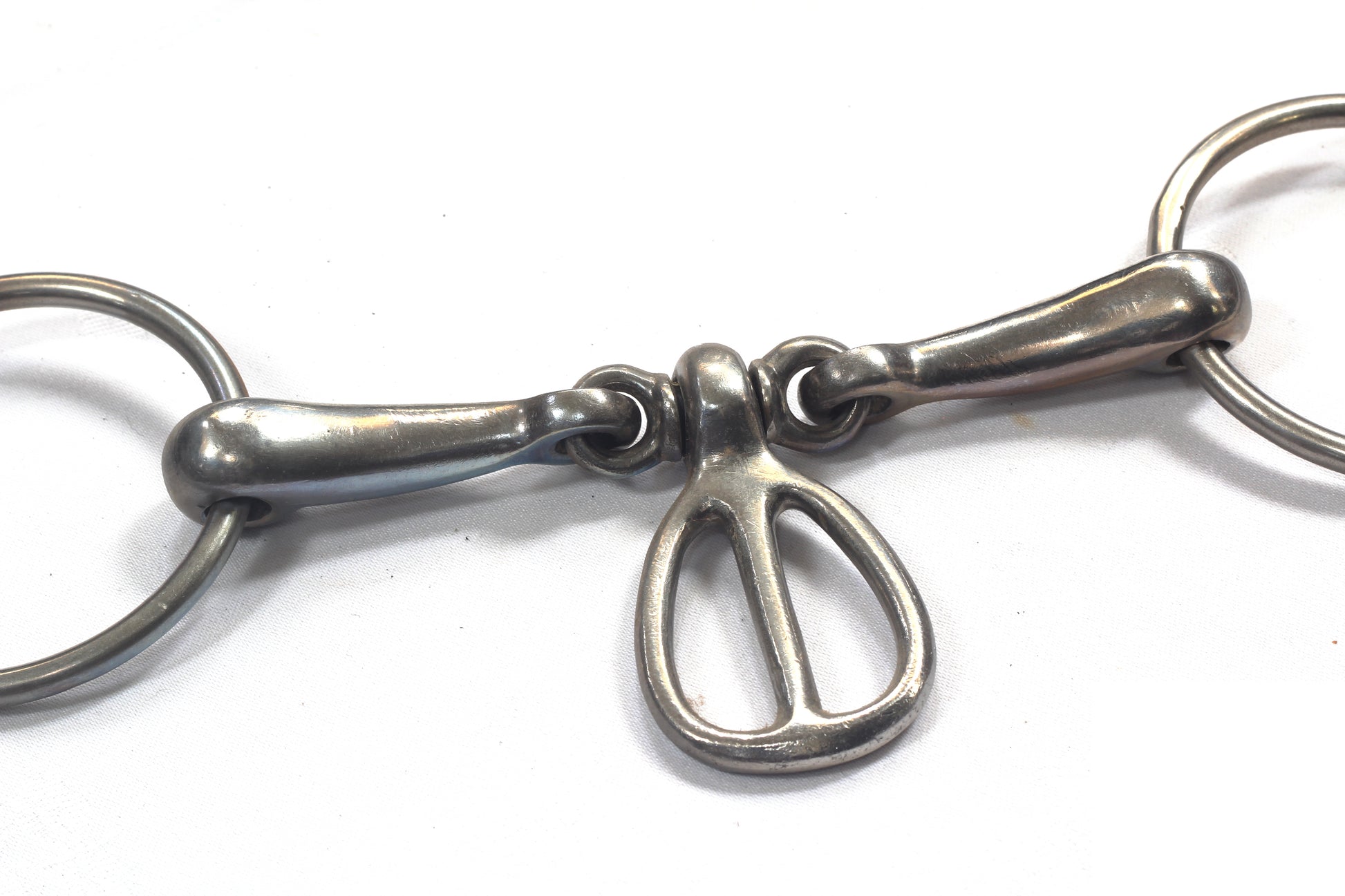 A Nagbutt Snaffle bit with Tongue Grid