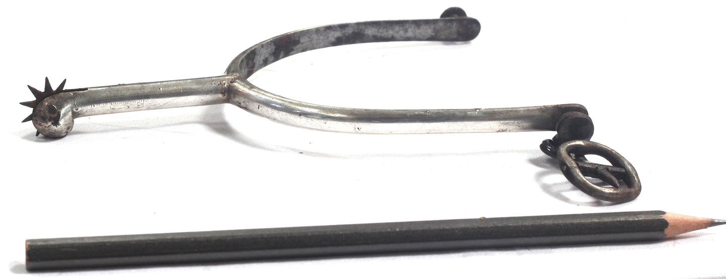 Pair of Fine Plated Steel 19th Century Racing Spurs