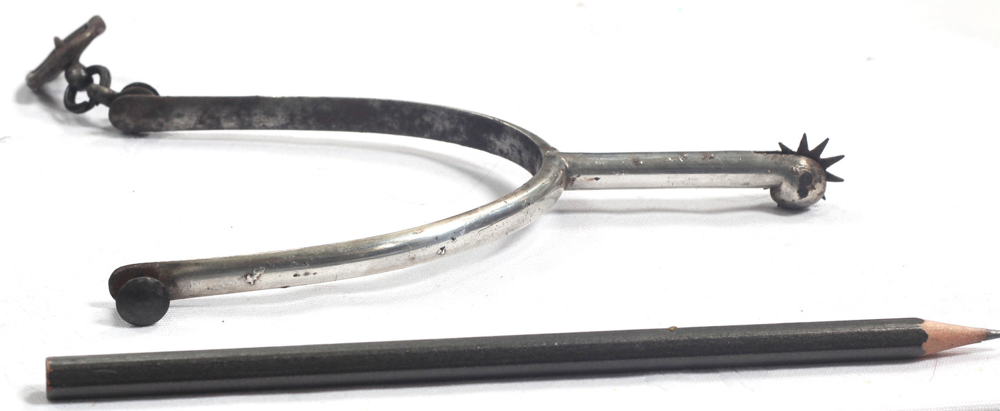 Pair of Fine Plated Steel 19th Century Racing Spurs