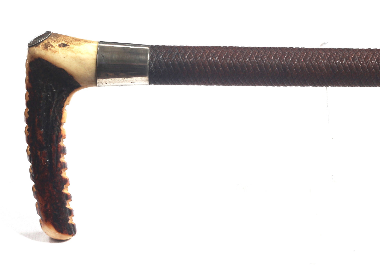 Antique Swaine hunting whip