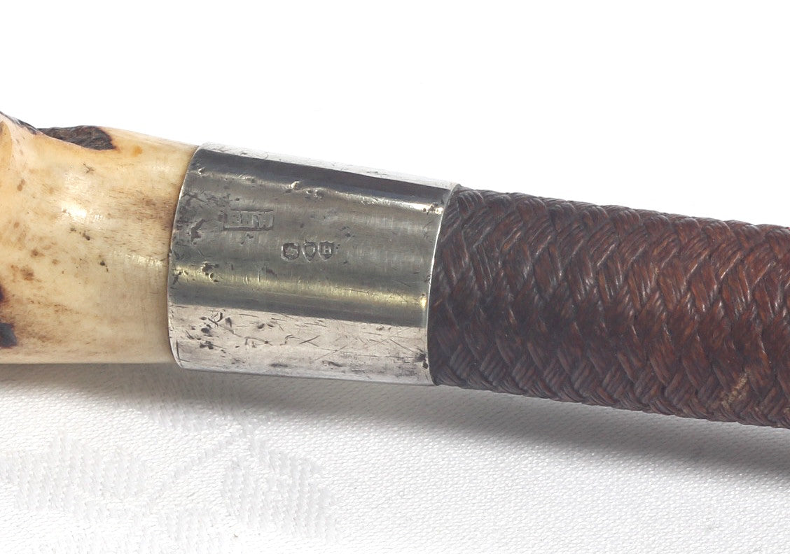 Antique Swaine hunting whip