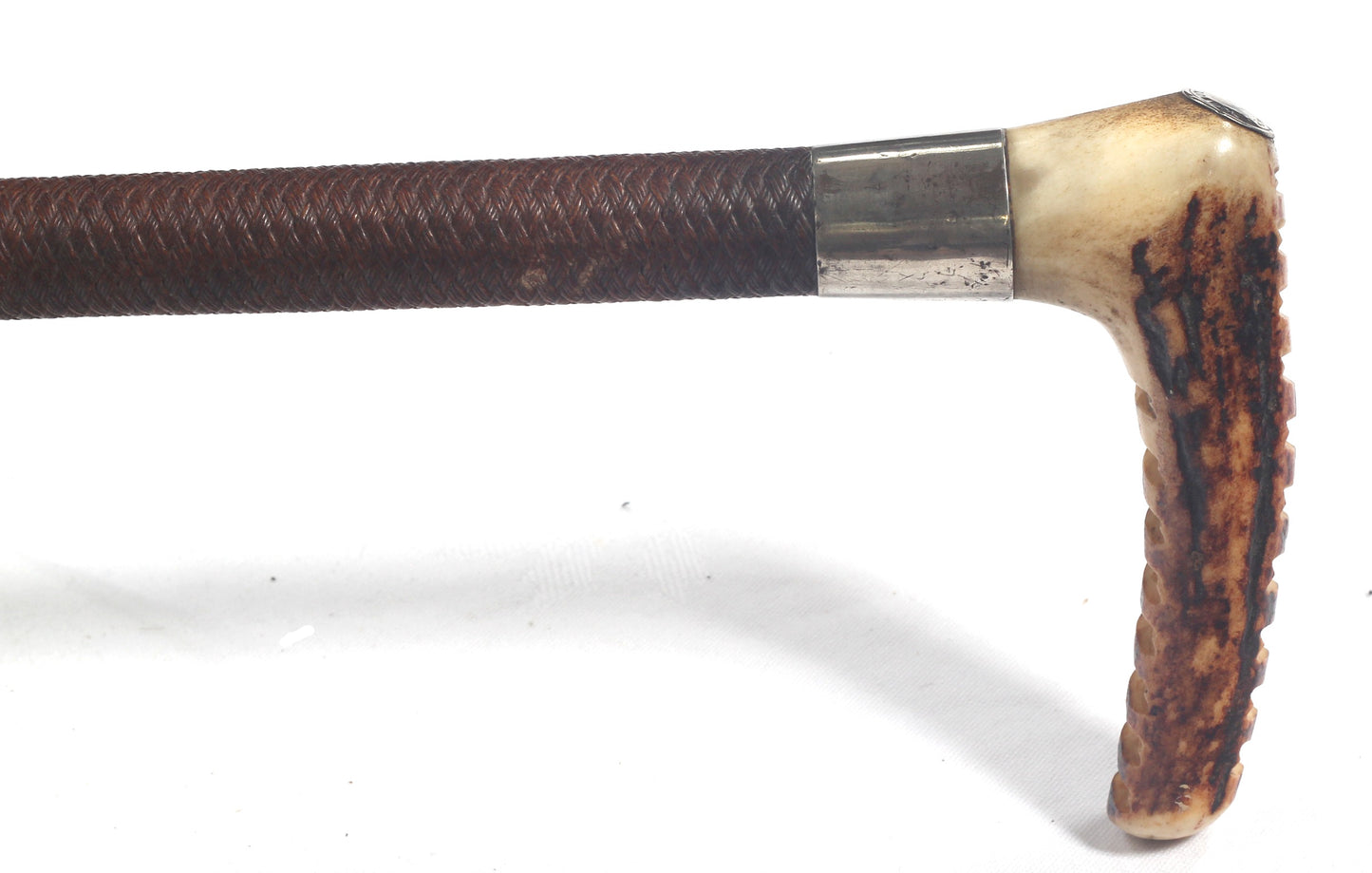 Antique Swaine hunting whip