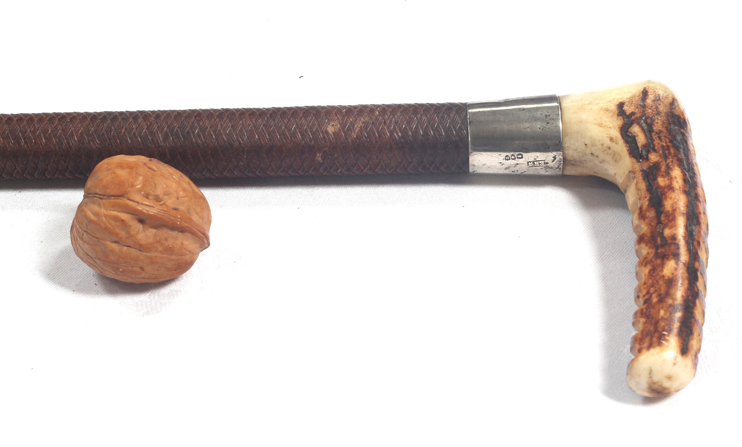 Antique Swaine hunting whip