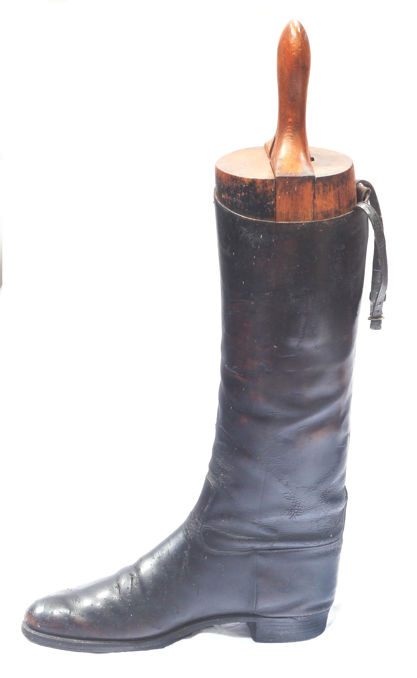 Small Vintage Ladies Leather Riding Boots and Trees