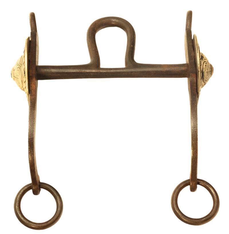 A South American Bit with Silver Cheek Decoration