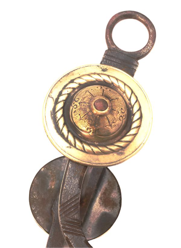 A South American Bit with Silver Cheek Decoration