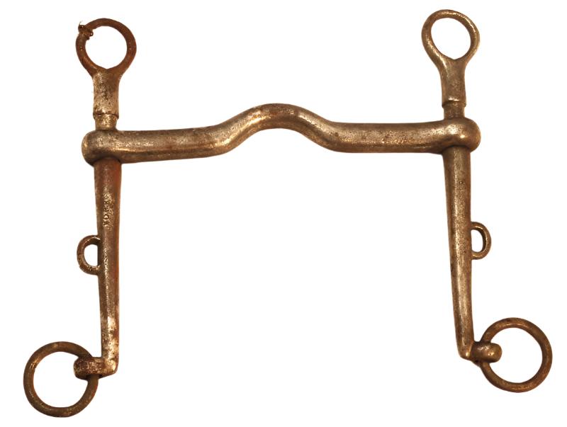 A Large Steel Military Weymouth Bit
