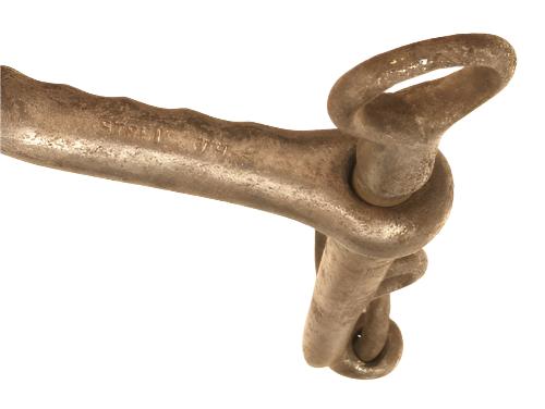 A Large Steel Military Weymouth Bit
