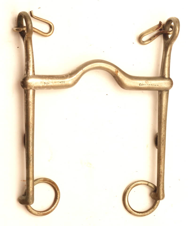 A Vintage Nickel Weymouth Bit