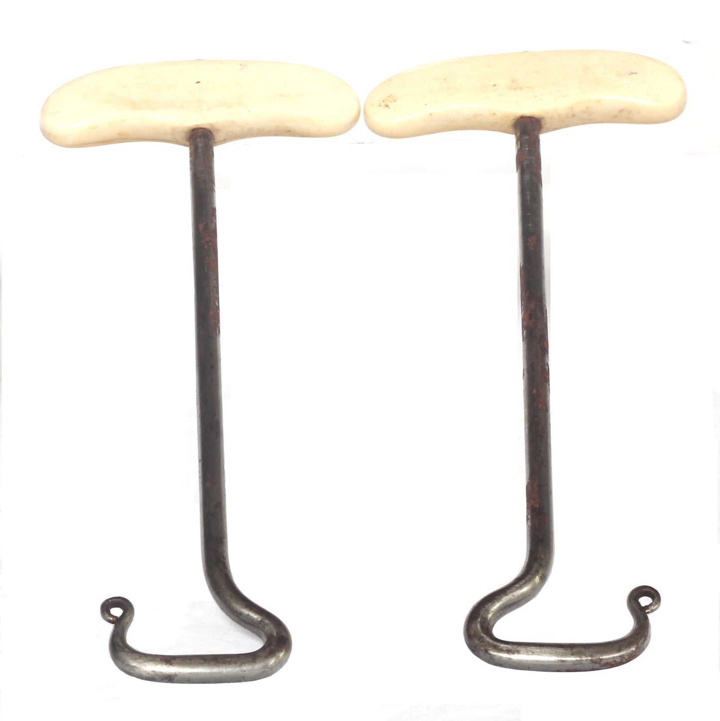 Antique Ivory Handled Boot Pulls (UK only)