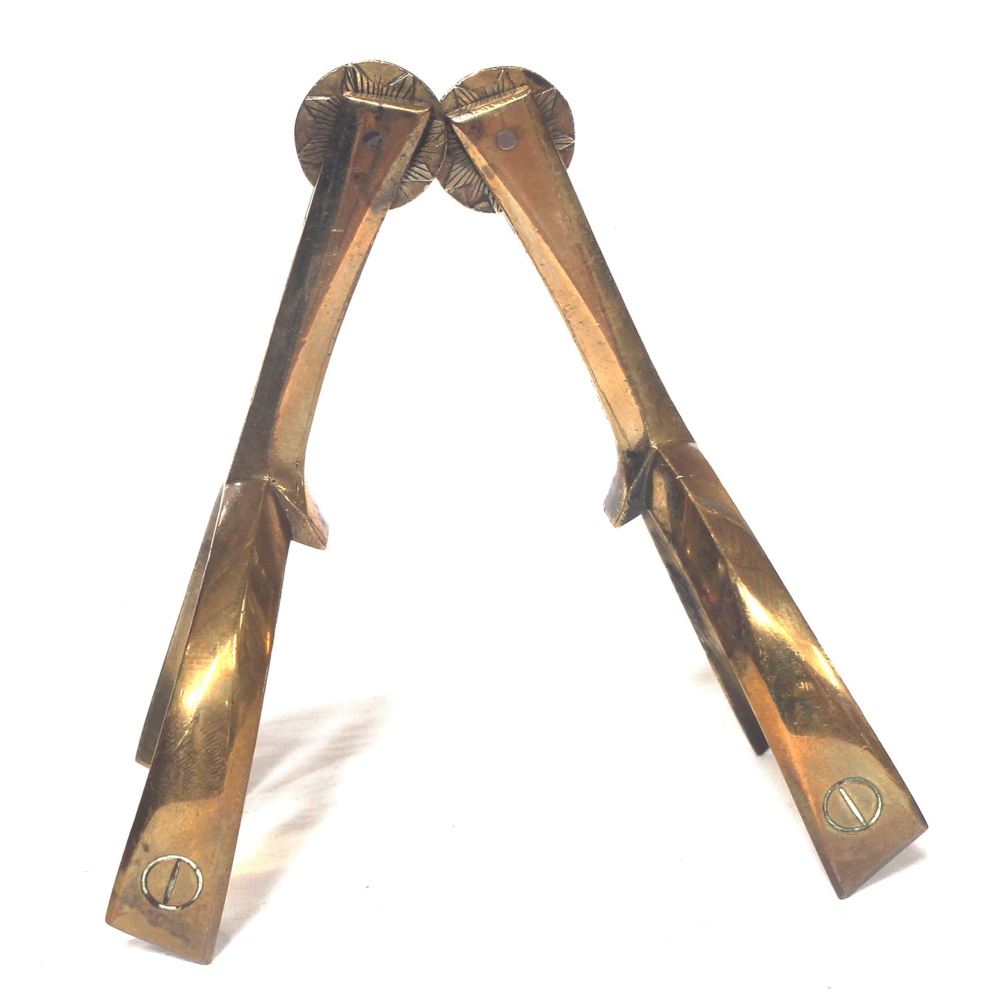 Pair of Gilt Brass Maxwell Box Spurs