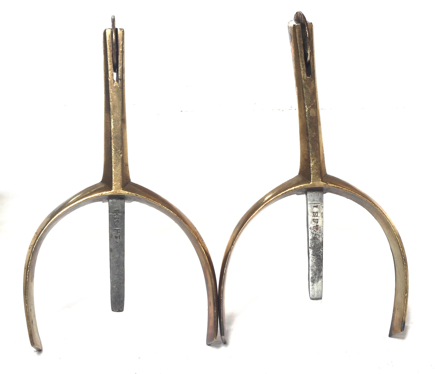 Pair of Gilt Brass Maxwell Box Spurs
