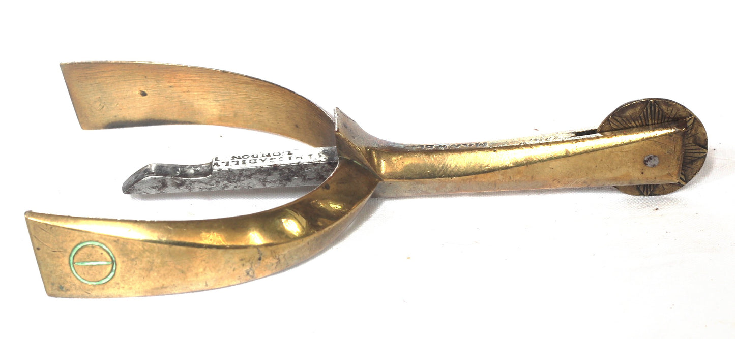 Pair of Gilt Brass Maxwell Box Spurs