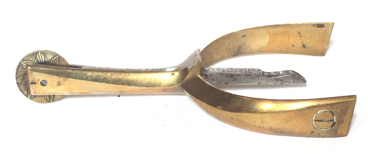 Pair of Gilt Brass Maxwell Box Spurs