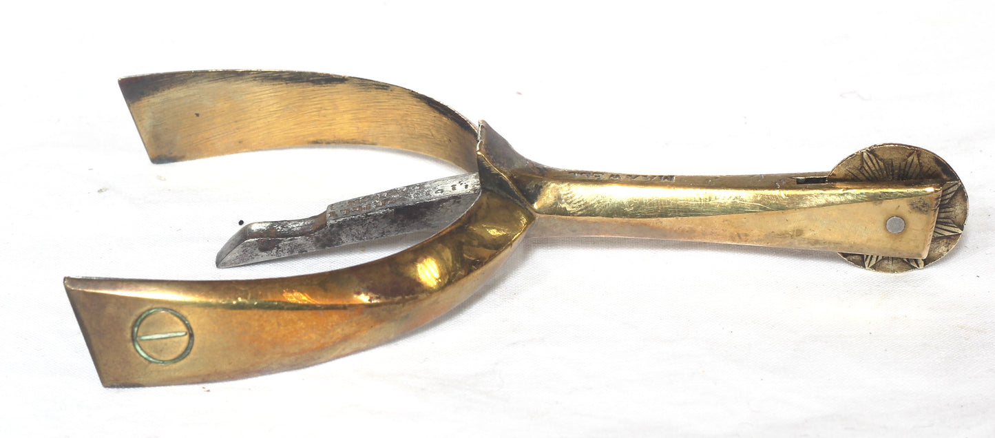 Pair of Gilt Brass Maxwell Box Spurs