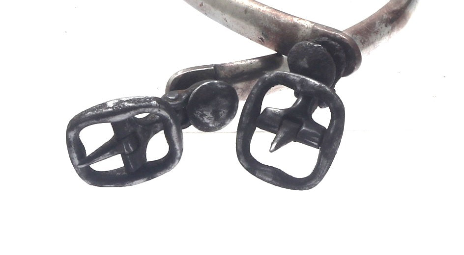 Pair of Maxwell Prince of Wales Spurs with Buttons and Buckles