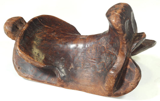 A Carved Wooden Saddle from Indonesia