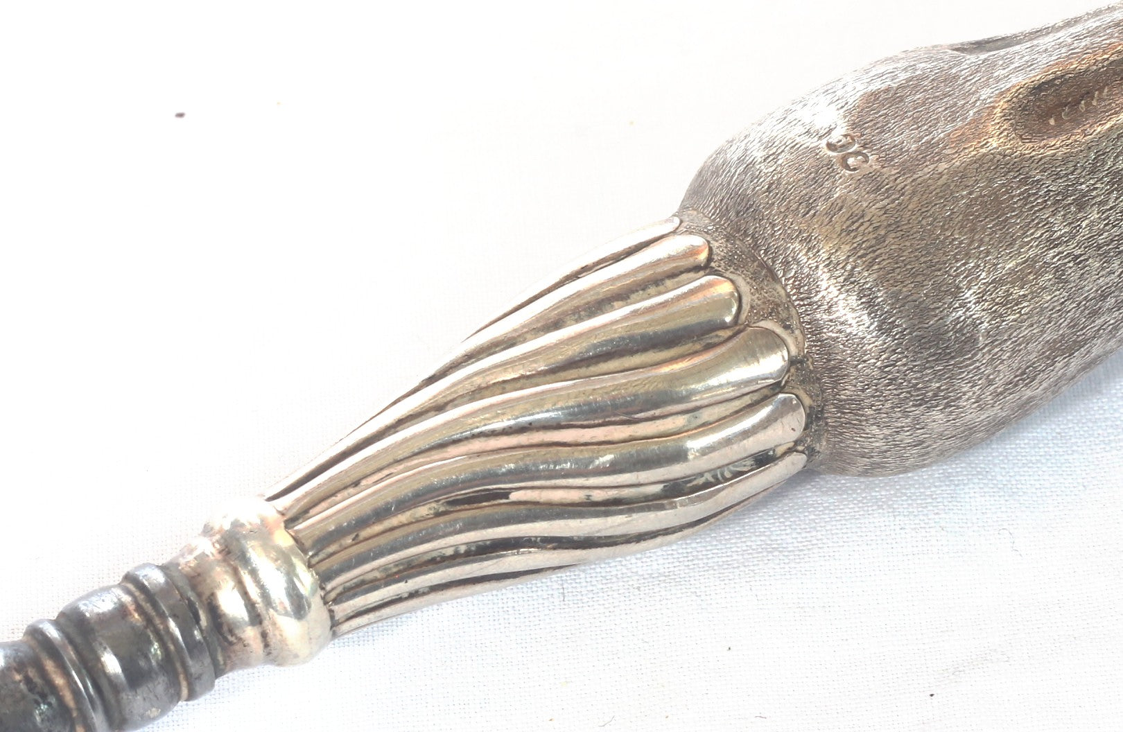 1899 Silver Hoof Handled Shoe Horn & Button Hook by Henry Charles Freeman