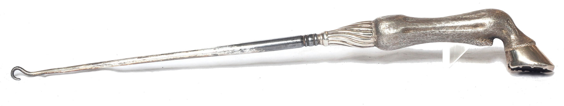 1899 Silver Hoof Handled Shoe Horn & Button Hook by Henry Charles Freeman
