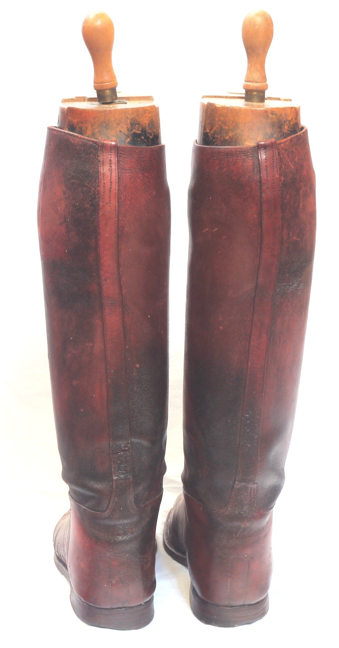 Vintage Tom Hill Brown Leather Riding Boots and Trees Size 10½ or 11