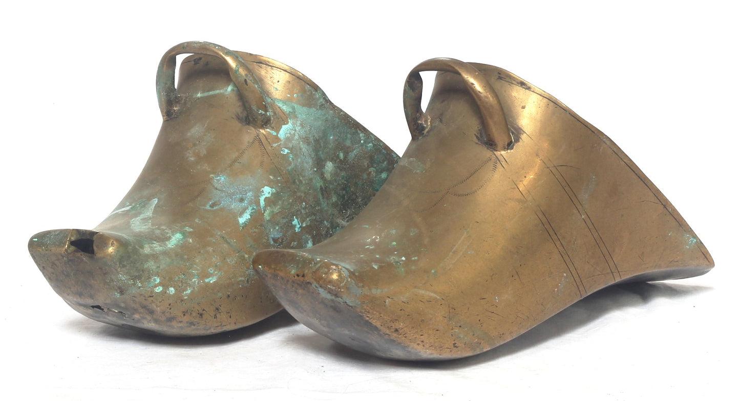 Pair of brass conquistador stirrups