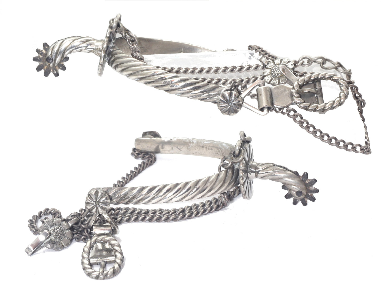 Pair of 19th or early 20th Century Latin American Gaucho Spurs