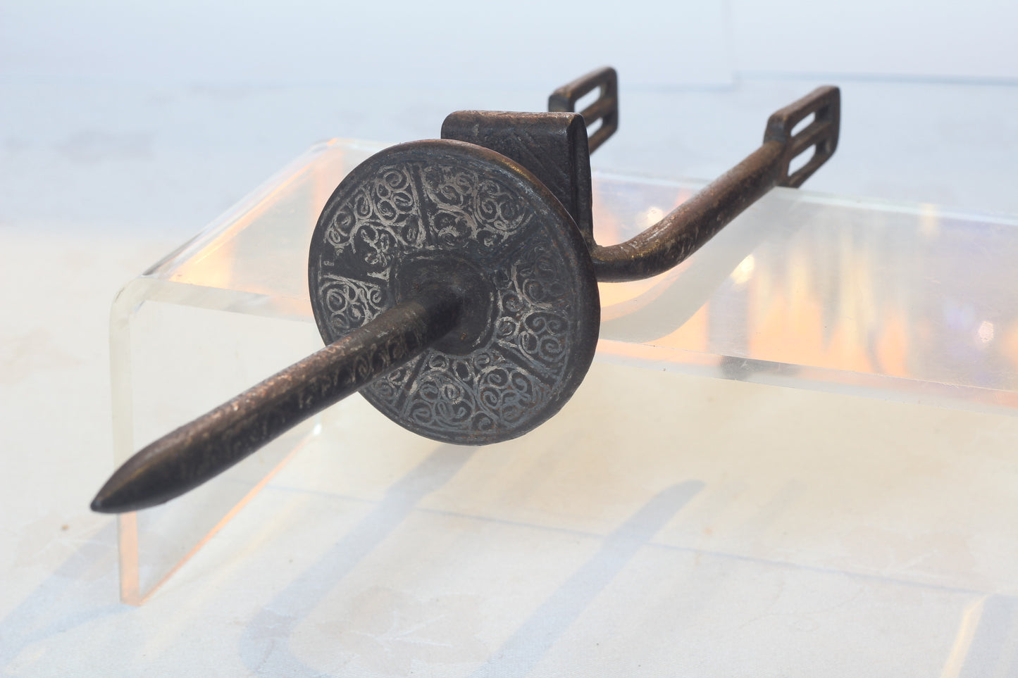 Antique Silver Decorated Arab Prick Spurs