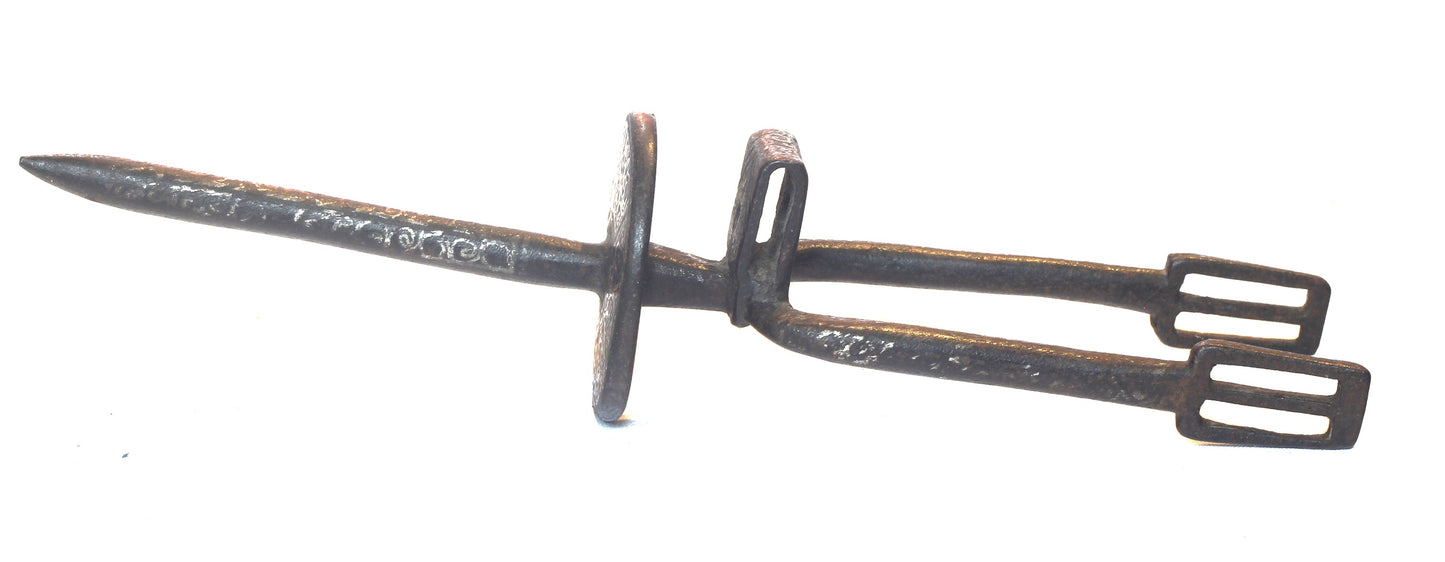 Antique Silver Decorated Arab Prick Spurs
